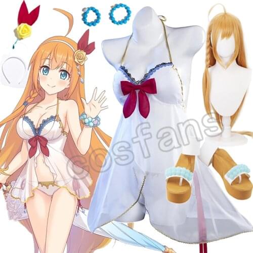 2021 Pecoline Swimsuit Cosplay Costume Game Princess Connect Re:Dive Eustiana von Astraea Sexy Swimwear Bikini Costumes Swimsuit