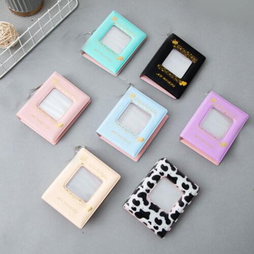 3 inch Photo Album Photocard Hold 32 Pockets Star Collection Photo Sticker Album Postage Stamp Storage Book Hollow Photo Album