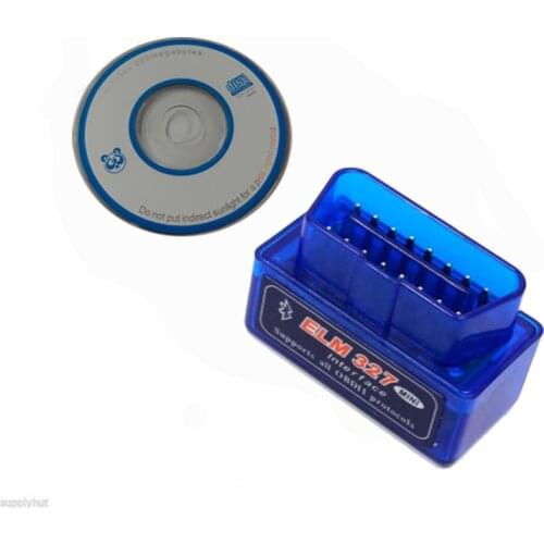 Super Mini ELM327 Bluetooth Interface V2.1 OBD2 II Auto Diagnostic Tool ELM 327 Work ON Android Torque/PC