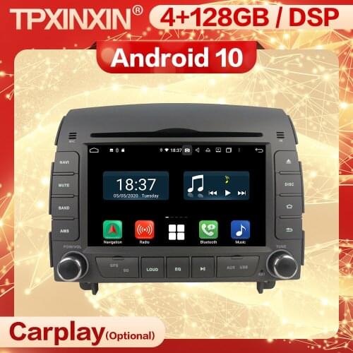 4+128G Carplay 2 Din Car Android Stereo Receiver For Hyundai Sonata 2005 2006 2007 2008 Auto Radio Audio Head Unit Player Screen