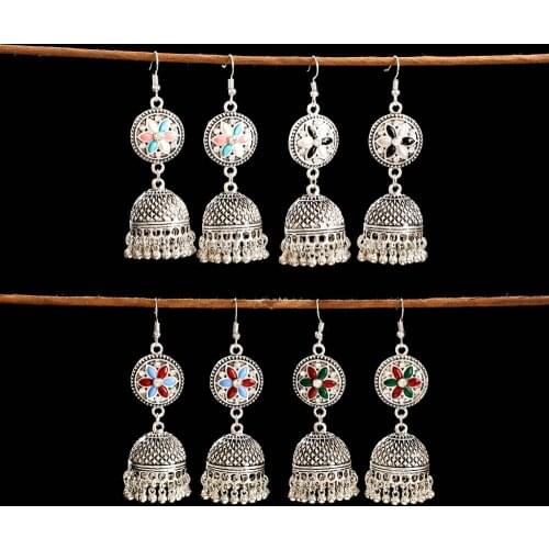 Bohemian Style Vintage Water Drop Alloy long Earrings Copper Beads Tassel Birdcage Pendant Earrings 2020 Ladies Thailand Jewelry