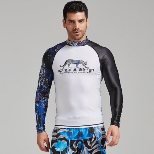 Quick-Drying Bathing Suit Men Sun-resistant Adult Bathing Suit Split Type Mens Long Sleeve Comfortable Diving Suit Jellyfish