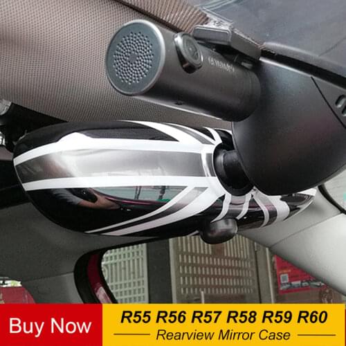 For BMW MINI Cooper JCW S One+ R55 R56 R57 R58 R59 R60 R61 Countryman Car Rear View Mirror Case Cover Sticker Decor Car-Styling