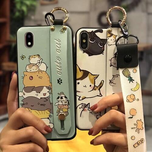 Soft Case Back Cover Phone Case For ZTE Blade A3 2020 Durable Wrist Strap Anti-knock Fashion Design