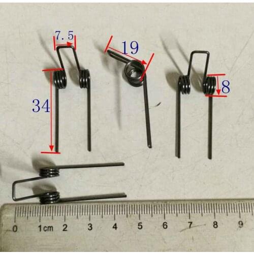 Wire Diameter 1 Outer Diameter 8mm 3 Circle Double Torsion Rotate Torsional Spring 30pcs