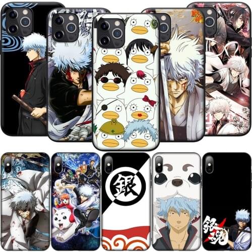 GX75 Gintoki Sakata Gintama Silicone Soft Case for iPhone 12 Mini 11 Pro XS Max XR X 8 7 6 6S Plus 5 5S SE 2020
