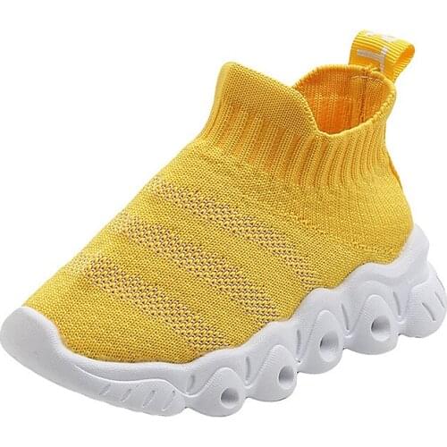 2021 LED Light Sneakers For Boys And Girls Socks Running Shoes Sports Overfoot Shoes Luminous Fish Silk White Shoes