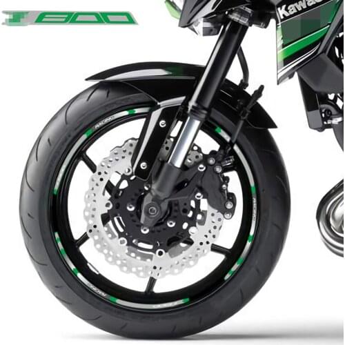 Hot sell Motorcycle For kawasaki Z800 17 inch Thick Edge Outer Rim Sticker Stripe Wheel Decals FIT For ALL kawasaki Z800 z800