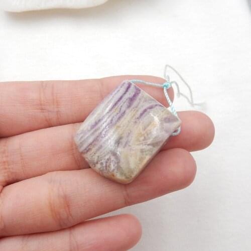 Fashion jewelry,Natural Gemstone Hand Carved purple Lace Agate,Rhodonite women Pendant beads 27x22x12mm14.7g