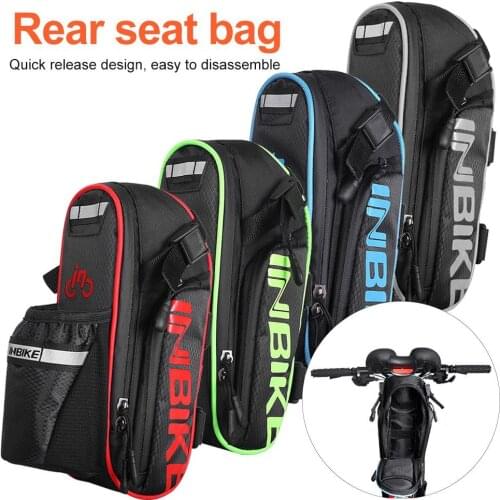 4Colors Nylon Bicycle Bag Bike Waterproof Storage Saddle Bag Seat Cycling Tail Rear Pouch Bag Saddle Bolsa Bicicleta Accessories