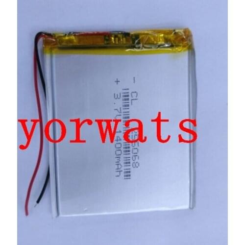 New Hot A Rechargeable Li-ion Cell 3.7V polymer lithium battery 255068 1400mAh GPS navigator PSP game speaker