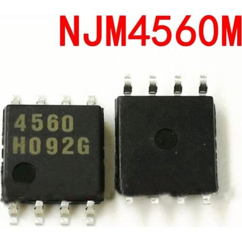 10PCS NJM4560M 4560 SOP-8 NJM4560 SOP 4560M 4560 SOP8 Dual Operational Amplifier original authentic