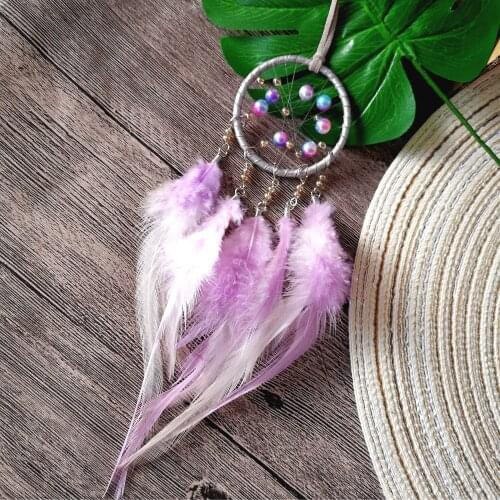 Small Car Hanging Dream Catcher Feather Decoration Dreamcatcher Accessory Gift