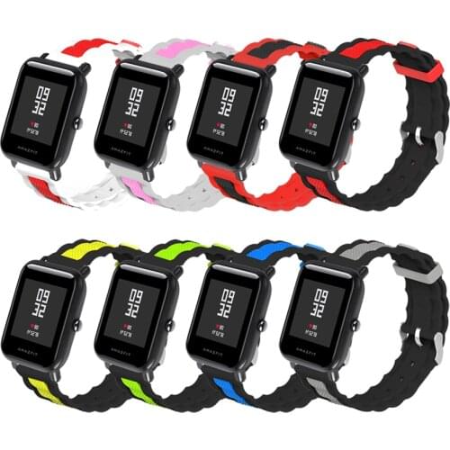 For Amazfit Bip Strap 20mm Silicone Sport Replacement Watch Band Bracelet for Xiaomi Huami Amazfit Bip Youth Watch Accessories