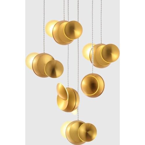 Of postmodern contracted light luxury bedroom lamp combination of single head round study window bar droplight