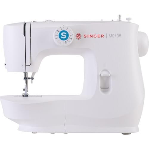 Singer M2105 Sewing Machine, Button Sewing, Zipper Sewing, Overlock Sewing, Cover stitch, Free Arm And Reverse Sewing