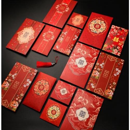 Wedding supplies size red envelope bag hi word Semen million personality creative hard paper wedding wedding profit