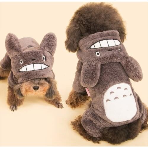 Warm Dog Clothes For Small Dogs Soft Winter Pet Clothing For Dog Clothes Winter Clothes Cartoon Pet Chihuahua Outfit Size XXS-L