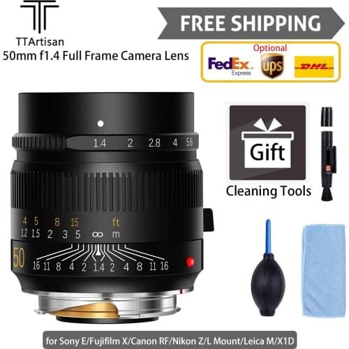 TTartisan 50mm f1.4 Full Frame Lens Professional Camera Photography for L mount/Leica M/Sony E/Canon RF/Nikon Z/Fujifilm X/X1D