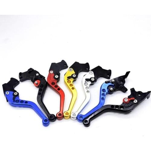 CNC Universal Motorcycle scooter brake lever front disc Rear drum adjustable brake Clutch handle for Kawasaki bajaj Pulsar 200