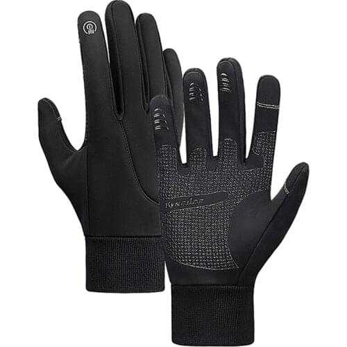 GOBYGO Winter Cycling Gloves Full Finger Warmth Waterproof Non-slip Finger Touch Screen Comfortable Outdoor Sport Riding Gloves