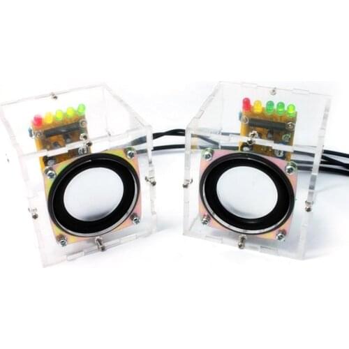 1 pair 3W Electronic Speaker Box Horn Production Kit Audio Electronics DIY Kit