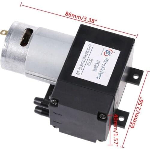 12V Mini Vacuum Pump 8L/min High Pressure Suction Diaphragm Pumps with Holder