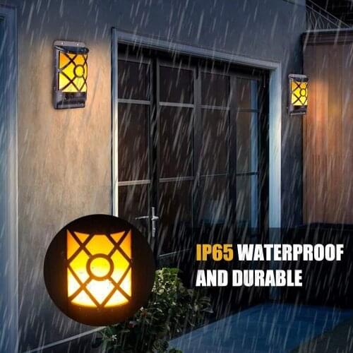 96LED Flickering Solar Flame Lights Outdoor Waterproof LED Solar Garden Lamp Flame Torches Holiday Light For Courtyard Garden