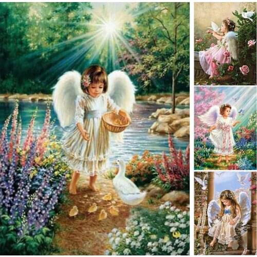 Diamond Painting 5d DIY "angel Baby" Stickers Diamond Embroidery Cross Stitch Exquisite Home Decoration Gifts Can Be Customized