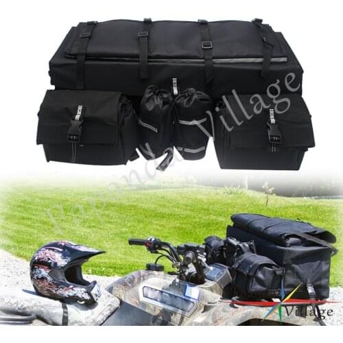 ATV UTV Waterproof Front Rear Shelf Bag Wrap-Around Rack Bag Carrier Outdoor 600D Oxford Cloth Mountain Bike Luggage Storage Bag