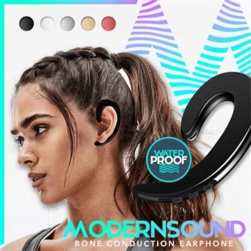 Wireless Bluetooth Earphone Hands-free with microphone Bone Conduction Hook Earphone Earpiece Earhook no earplugs Dropshipping