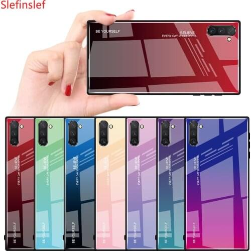 Tempered Glass Phone Case for Samsung Note 10 Plus Pro Protective Glass Shell For Galaxy Not Note10 Not10 10pro Back Cover Coque