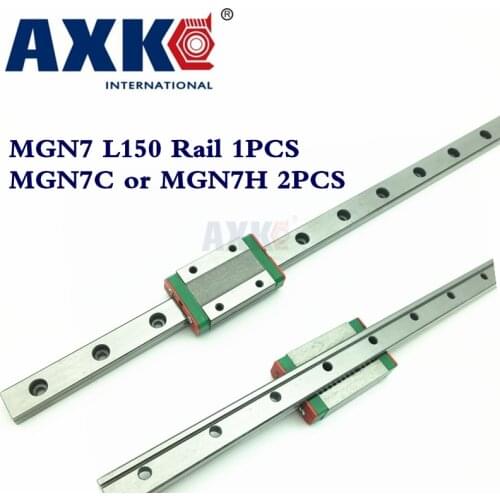 Hot Sale Thrust Bearing Ball Bearing New Miniature Linear Guide Mgn7 L 150mm Guideway + 2pcs Mgn7h or MGN7C Long Blocks Carriage