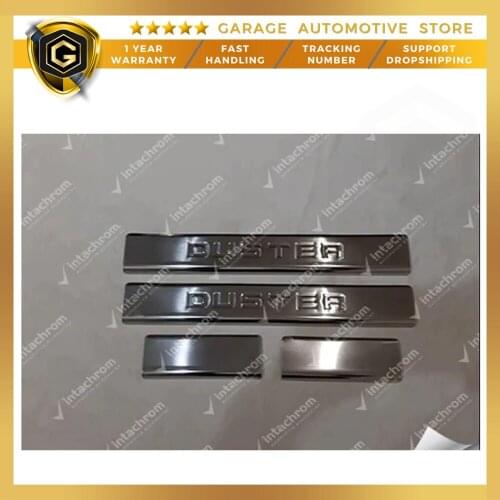 For Dacia Duster Stainless Steel Chrome Accessories Door Sill 4 Piece 2010 and Above