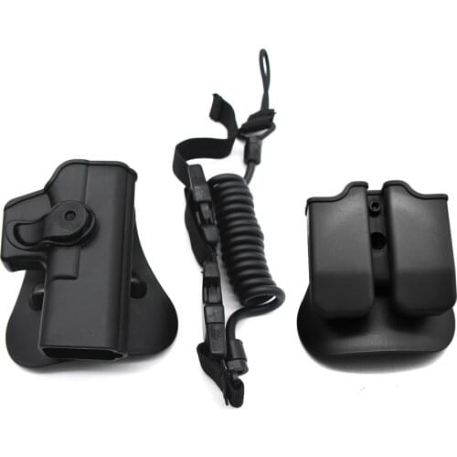 IMI Tactical Gun Holster for Glock 17 19 22 23 Airsoft Pistol Waist Belt Case with Magazine Pouch Gun Sling Hunting Accessories