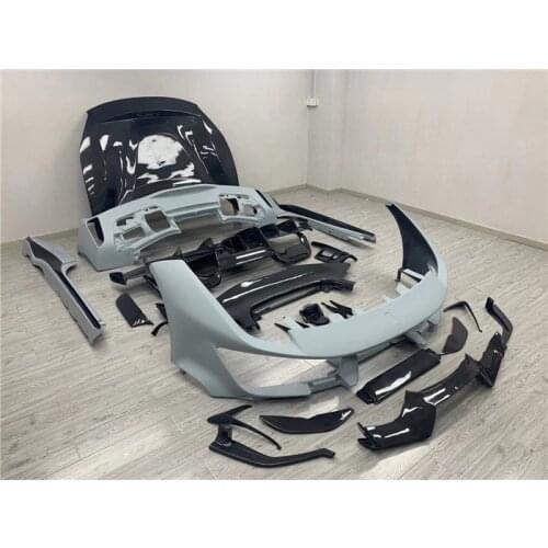 Suit For 488 Ferrari Upgrade Pista Surround Carbon Fiber Front Hood Side Skirt Rear Bar Tail