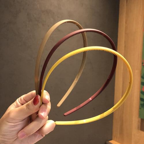 Fashion Women Solid Hair Bands Bezel for Hair Plastic Hair Bands Hair Hoop Girl Simple Scrub Headbands Hairband Hair Accessories