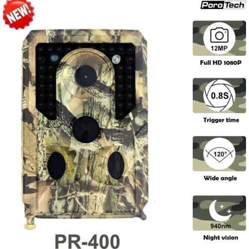 Newest PR400 Hunting Camera 12MP 1080P Photo Traps Night Vision Wildlife infrared Hunting Trail Cameras hunt Chasse scout