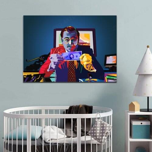 Street Money Art Wolf of Wall Canvas Paintings Posters and Print for Living Room Decoration Home Decor and Prints Poster Cuadros