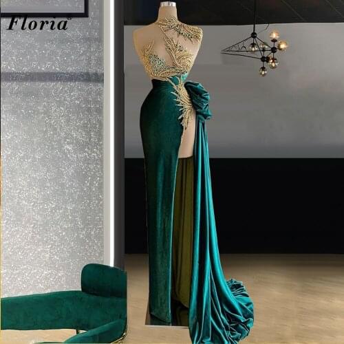 Luxury Crystals Celebrity Dresses Long Mermaid Beads Red Carpet Runaway Dresses Evening Wear Awards Ceremony Vestidos De Fiesta