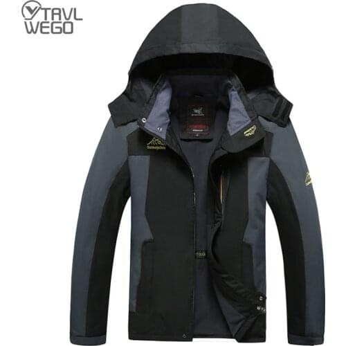 TRVLWEGO Camping Hiking Jacket Men Autumn Outdoor Sports Coats Climbing Trekking Windbreaker Travel Waterproof Jackets for 13