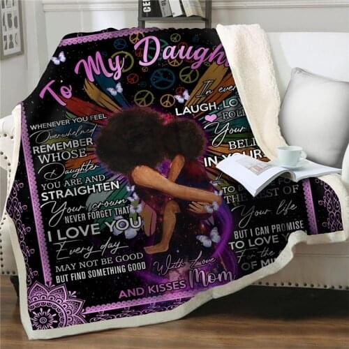 Thoughtful Caring Blanket animal printing Letter Blanket Thick Warm Flannel Blankets Bedding Bedspread Sleeping quilt Cover gift