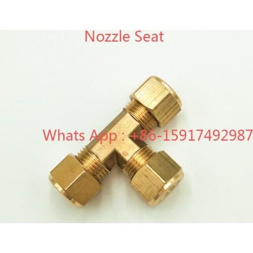 1/8"Nozzle Connector,Copper tube tee ferrule fitting 6MM 8MM 9.52MM 10MM Spray Fitting for Fog System