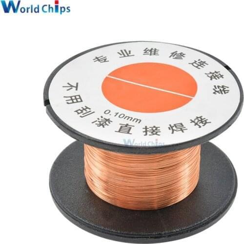 0.1MM Copper Solder Soldering welding cellphone repair PPA Enamelled Reel Wire 15m