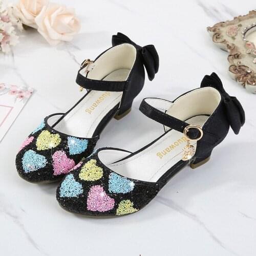 Girl Shoes spring Little Girl Rhinestone Bow Tie Baby Shoes Summer Sandals Childrens Princess Shoe Fashion New 2021
