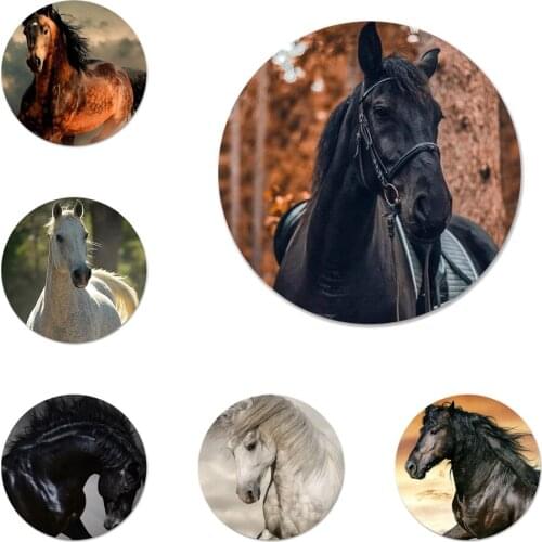 Animal Andalusian Horse Badge Brooch Pin Accessories For Clothes Backpack Decoration gift