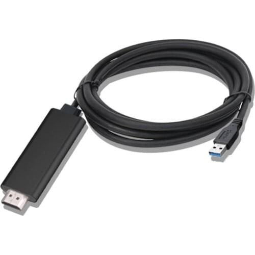 USB3.0 Male Audio and Video Converter Multi-System Compatible 1920X1080 Video Graphics Cable Converter with Audio