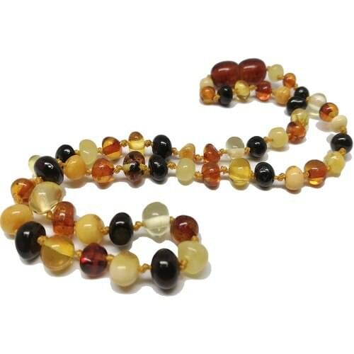 Vip Amber Multicolor Amber Baby Teething Necklace-Guaranteed Amber Child Necklace