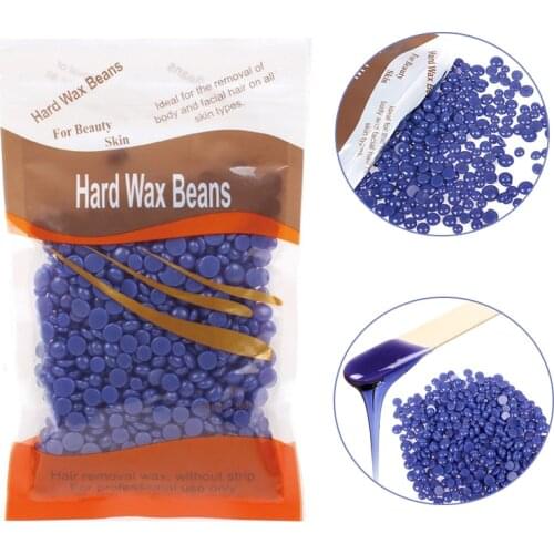 100g Hard Wax Beans Hair Removal Arm Leg Depilation Wax Pellet Green Yellow Multicolor for Female Male Stick Waxing Tool
