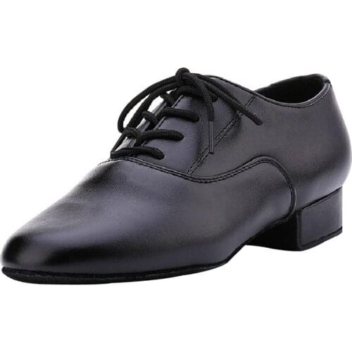 Ballet Shoes Women Lace-Up Slip-On Jazz Shoes Leather Salsa/Tango/Ballroom Dance Shoes Black Tan 6-11 Fits for Unisex
